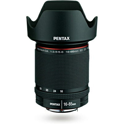 【中古】 ペンタックス HD PENTAX-DA 16-85mmF3.5-5.6ED DC WR 高性能ズームレンズ 【APS-Cサイズ用】【超広角から望遠まで1本でカバー】【高い描写性能】【高性能 HDコーティング】【高速AF・DCモーター搭載】【防滴構造】【ペンタックス一眼Kシリーズはボディ内手