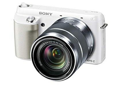 【中古】 SONY ミラーレス一眼 NEX-F3 ズームレンズキット キットレンズ E 18-55mm F3.5-5.6 OSS付属 ホワイト NEX-F3K-W
