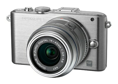 【中古】 OLYMPUS ミラーレス一眼 PEN Lite E-PL3 レンズキット シルバー E-PL3 LKIT SLV