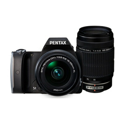 【中古】 RICOH デジタル一眼レフ PENTAX K-S1 300ダブルズームキット [DAL18-55mm・DAL55-300mm] ブラック PENTAX K-S1 300WZOOM KIT BLACK 06434