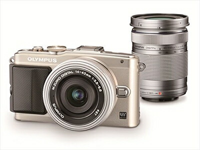 【中古】 OLYMPUS ミラーレス一眼 PEN E-PL6 EZダブルズームキット シルバー E-PL6 EZ DZKIT SLV