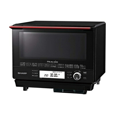 【中古】 シャープ スチームオーブンレンジ ヘルシオ 30L コンベクション 2段調理 レッド ブラック AX-XJ600R|ベアホームズ