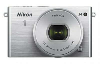 【中古】 Nikon ミラーレス一眼 Nikon1 J4 標準パワーズームレンズキット シルバー J4HPLKSL