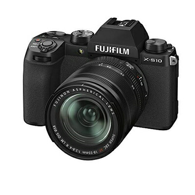 【中古】 富士フイルム(FUJIFILM) 鏡鑑レスデジタルカメラ X-S10 水晶体一揃いの道具(XF18-55) F X-S10LK-1855 黒いこと カメラ・ビデオカメラ・光学機器-デジタルカメラ