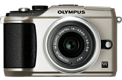 【中古】 OLYMPUS ミラーレス一眼 E-PL2 レンズキット ゴールド E-PL2 LKIT GLD