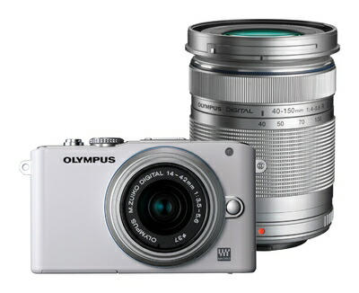 【中古】 OLYMPUS ミラーレス一眼 PEN Lite E-PL3 ダブルズームキット ホワイト E-PL3 DZKIT WHT