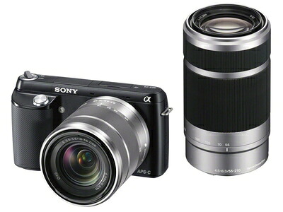 【中古】 α NEX-F3Y(B) ダブルズームレンズキット ブラック