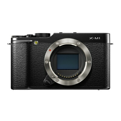 【中古】 FUJIFILM 鏡鑑受け答え一眼写真機 X-M1 上半身 1630万絵素APS-C 黒いこと F FX-X-M1B