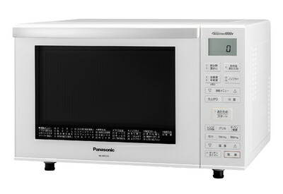 【中古】 パナソニック オーブンレンジ 23L フラットテーブル 遠赤ヒーター 蒸気センサー ヘルツフリー 省スペース設計 ホワイト NE-MS235-W