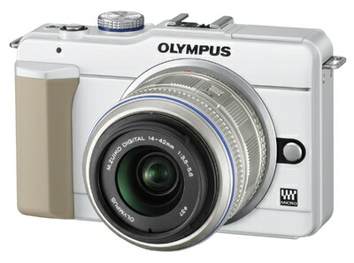 【中古】 OLYMPUS ミラーレス一眼 E-PL1s レンズキット ホワイト E-PL1s LKIT WHT
