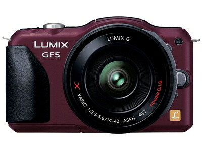 【中古】 パナソニック 鏡鑑受け答え一眼写真機 ルミックス GF5 水晶体一揃いの道具 電動望遠レンズ属する センシュアルブラウン DMC-GF5X-T