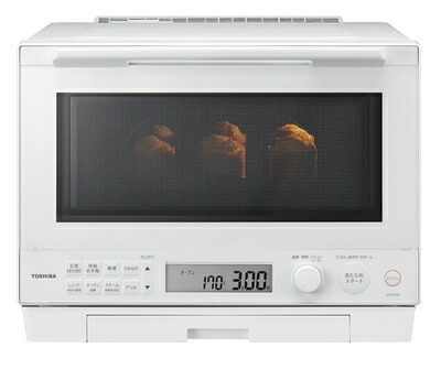 【中古】 東芝 (TOSHIBA) オーブンレンジ 電子レンジ フラットテーブル microwave 簡単操作 お好み温度 過熱水蒸気 石窯ドーム 30L ER-XD100(Ｗ)