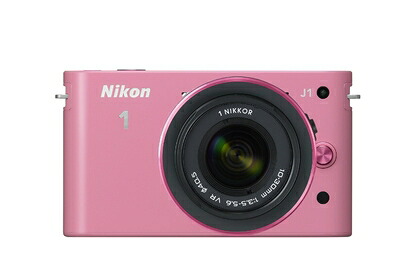 【中古】 Nikon ミラーレス一眼カメラ Nikon 1 (ニコンワン) J1 (ジェイワン) 標準ズームレンズキット ピンク N1 J1HLK PK｜ベアホームズ