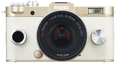 【中古】 PENTAX ミラーレス一眼 Q-S1 ズームレンズキット [標準ズーム 02 STANDARD ZOOM] ゴールド 06239｜ベアホームズ