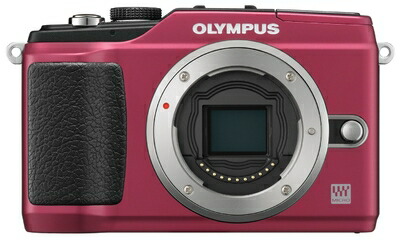【中古】 OLYMPUS ミラーレス一眼 PEN E-PL2 ボディ レッド E-PL2 BODY RED