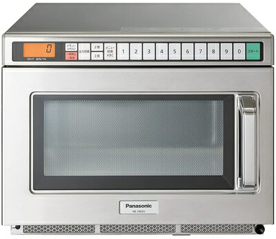 【中古】 パナソニック 御勤め用 陰電子領域 18L はたご屋取り替えっこ 1800W オールステンレス鋼 10座標軸最終生産物 50サイクル/60サイクル共用 NE-1802V