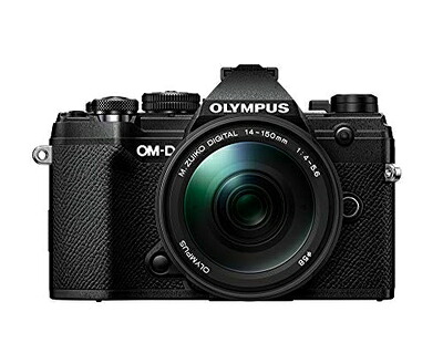 【中古】 OLYMPUS 鏡鑑受け答え一眼写真器 OM-D E-M5 MarkIII 14-150mmII水晶体一揃いの道具 黒いこと ミラーレス一眼カメラ-デジタルカメラ-カメラ・ビデオカメラ・光学機器