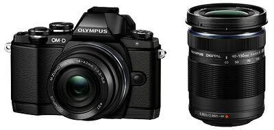 【中古】 OLYMPUS OM-D E-M10 ダブルズームキット ブラック ミラーレス一眼 OM-D E-M10 DZKIT BLK 38,687円