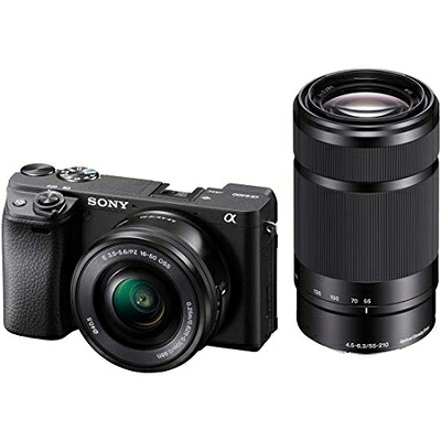 【中古】 ソニー(SONY) APS-C ミラーレス一眼カメラ α6400 ダブルズームレンズキット(同梱レンズ:SELP1650+SEL55210) ブラック ILCE-6400Y B｜ベアホームズ