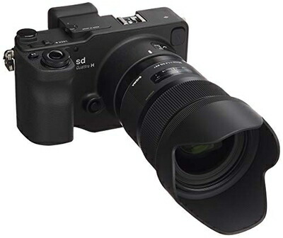 【中古】 SIGMA 銀鏡受け答え一眼 sd Quattro H \u0026 Art 35粍 F1.4 DG 水晶体一揃いの道具