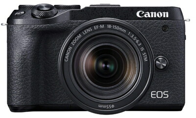 【中古】 Canon ミラーレス一眼カメラ EOS M6 Mark II EF-M18-150 IS STM レンズキット ブラック EOSM6MK2BK-18150ISSTM