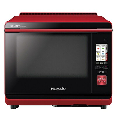 【中古】 シャープ ウォーターオーブン ヘルシオ(HEALSIO) 30L 2段調理 無線LAN対応 レッド AX-XW300-R