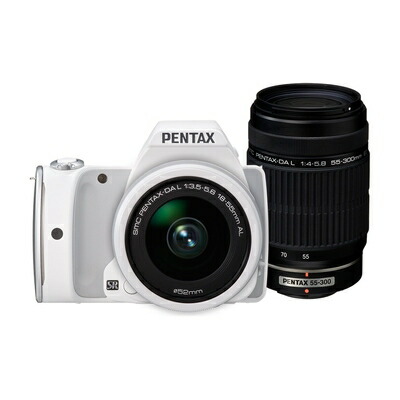 【中古】 RICOH デジタル一眼二眼レフ PENTAX K-S1 300ダブルズームキット [DAL18-55粍・DAL55-300粍] 白いこと PENTAX K-S1 300WZOOM KIT WHITE 06469 デジタルカメラ-デジタル一眼レフカメラ