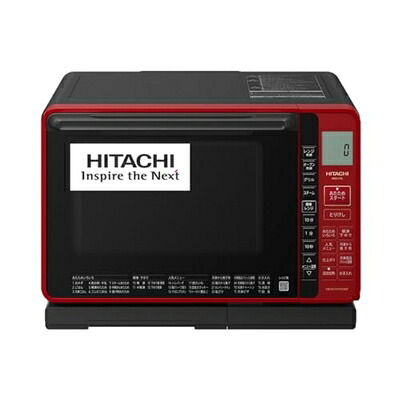 【中古】 スチームオーブンレンジ ヘルシーシェフ [22L] レッド 日立 MRO-S7A-R｜ベアホームズ