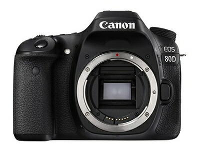 【中古】 キヤノン Canon デジタル一眼二眼レフ写真機 EOS 80D 上半身 EOS80D 黒いこと