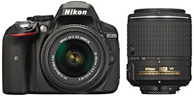 【中古】 Nikon デジタル一眼レフカメラ D5300 ダブルズームキット2 ブラック