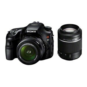 【中古】 SONY ミラーレス一眼 α65 ダブルズームレンズキット DT 18-55mm F3.5-5.6 SAM II＋DT 55-200mm F4-5.6 SAM付属 SLT-A65VX｜ベアホームズ