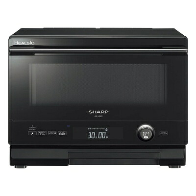【中古】 シャープ ヘルシオ 無線LAN機能対応 コンパクトタイプ 22L 1段調理 AX-UA20-B ブラック