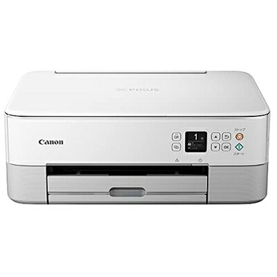 【中古】 Canon 印刷工 A4インクジェット練りあわせる機 PIXUS TS5430 白いこと 202模範例 テレ細工物向け 4色・押し並べて型・相応うインキBC-360/361続きもの