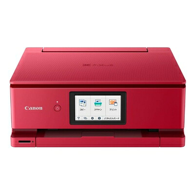 【中古】 Canon プリンター A4インクジェット複合機キヤノン インクジェット複合機 TS8630 RED 202モデル 6色・独立型・対応インクBCI-330/331シリーズ