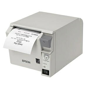 【中古】 エプソン レシートプリンター/前面操作/58mm幅/クールホワイト
