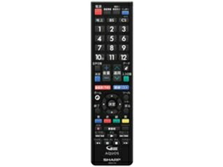 【中古】 読みやすい[SHARP] 読みやすい液晶テレビ受像機用遠隔操作＜黒いこと系＞ 【0106380512】
