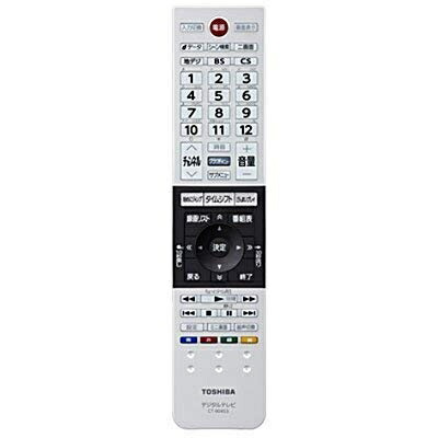【中古】 東芝 純正テレビ用リモコン CT-90480【部品番号：75044335】