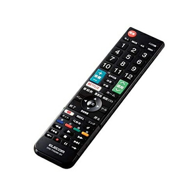 【中古】 エレコム ERC-TV02BK-SH かんたんTV遠隔操作第2弾/読みやすい・アク牡用/黒いこと