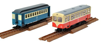 【中古】 トミーテック ジオコレ 鉄道コレクションナロー80 ナローゲージ80 猫屋線 キハ11 白帯塗装 ホハ1形 新塗装 ジオラマ用品