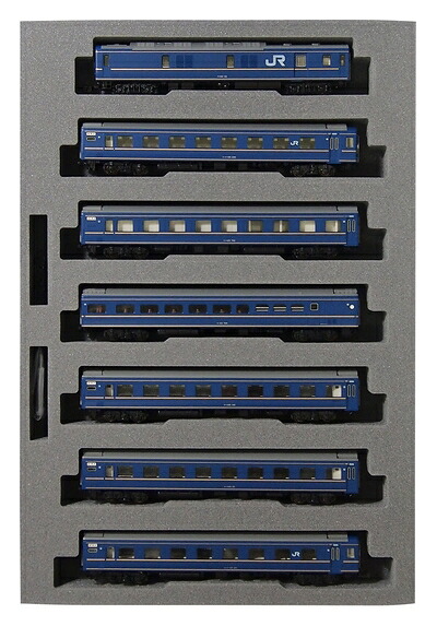 【中古】 KATO Nゲージ 24系 寝台特急 あさかぜ 金帯 基本 7両セット 10-1177 鉄道模型 客車