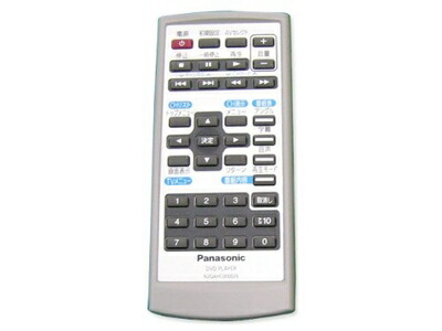 【中古】 Panasonic ワンセグチューナー搭載ポータブルDVD/SD/CDプレーヤー用リモコン N2QAHC000026