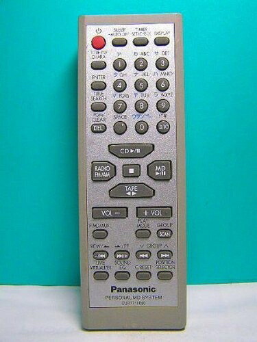 【中古】 パナソニック オーディオリモコン EUR7711090