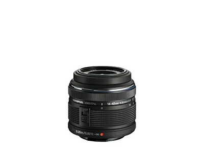 【中古】 OLYMPUS 標準尺度望遠レンズ M.ZUIKO DIGITAL 14-42粍 F3.5-5.6 II R 黒いこと TV・オーディオ・カメラ-カメラ・ビデオカメラ・光学機器