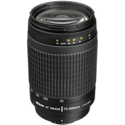 【中古】 Nikon AF Zoom Nikkor 70-300mm F4-5.6G ブラック (VR無し)