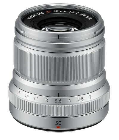 【中古】 富士フイルム(FUJIFILM) X 交換レンズ フジノン 単焦点 中望遠 コンパクト 50mm F2 防塵防滴耐低温 絞りリング シルバー F XF50MMF2 R WR S|ベアホームズ