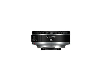 【中古】 キヤノン RF28粍 F2.8 STM水晶体 RFマウント 広角 フルフレームカメラ用 黒いこと