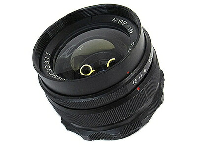 【中古】 ※年寄りの水晶体※MIR-1B 37粍/f2.8 黒いこと 中期型 M42マウント 検査と修理済み