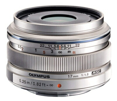 【中古】 OM SYSTEM/オリンパス OLYMPUS 単興味の中心水晶体 M.ZUIKO DIGITAL 17粍 F1.8 しろがね色