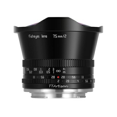 【中古】 TTArtisan 7.5粍 f/2 C Fisheye Xマウント 富士フイルムX 黒いこと 水晶体 銘匠光学 引きうける カメラ用交換レンズ-TV・オーディオ・カメラ