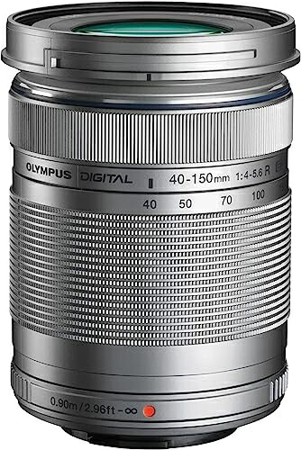 【中古】 OLYMPUS 望遠ズームレンズ M.ZUIKO DIGITAL ED 40-150mm F4.0-5.6 R シルバー